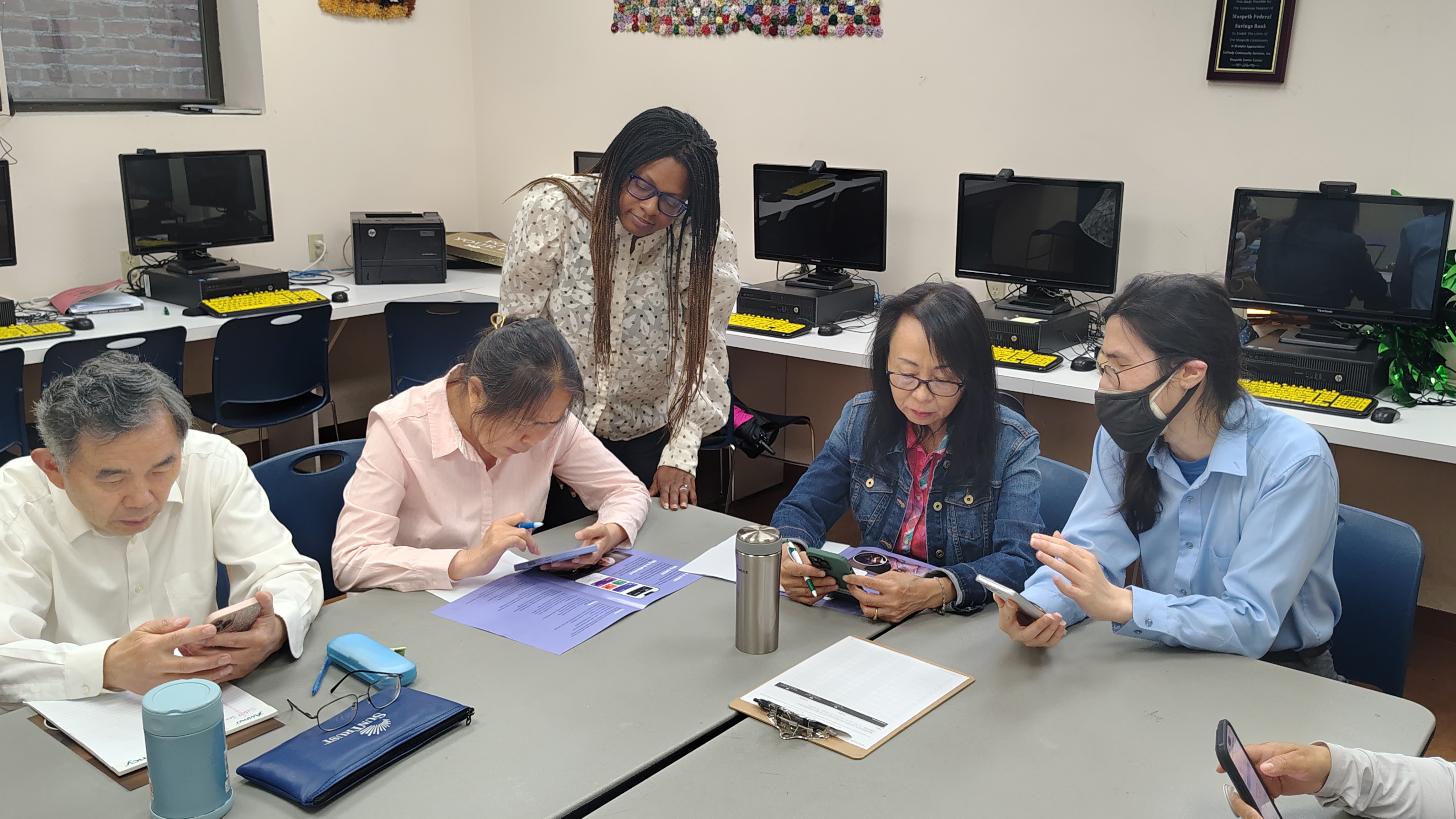 Seniors participating in SATA training program